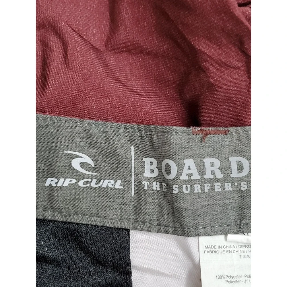 Rip Curl Men Swimwear 30 Maroon Boardshorts Swim Trunks Boardwalk The Surfer's
